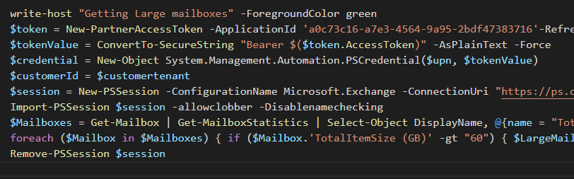 Featured image of post Monitoring with PowerShell: Alerting on large Office 365 mailboxes