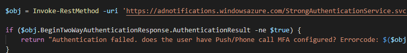 Featured image of post Automating with PowerShell: Sending MFA push messages to users